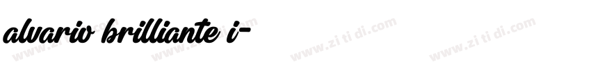 alvario brilliante i字体转换